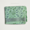 Mint Flora Silver Border Linen Saree