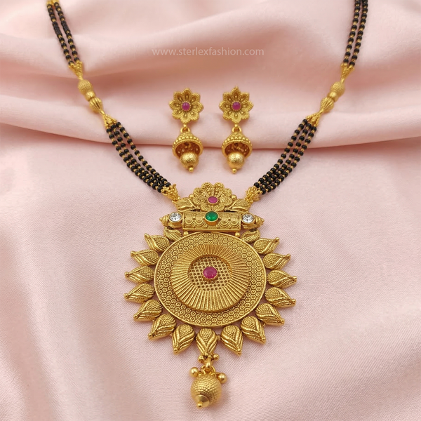 Royal Sunburst Mangalsutra Set