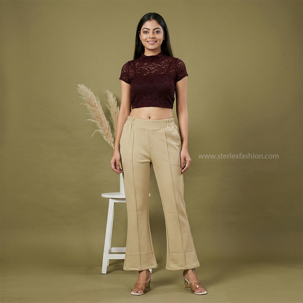 chic sage flared pants