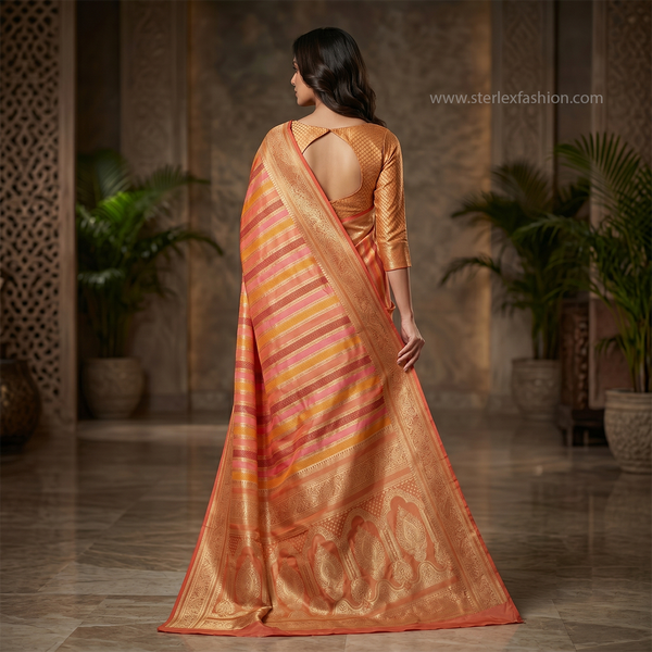 Rangrekha Zari Saree