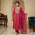 Pink Anarkali Suit Set