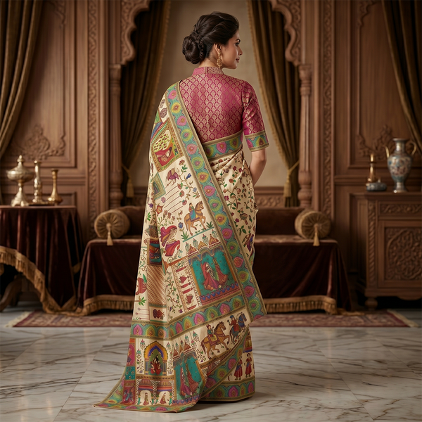 Rajwadi Rangmahal Heritage Saree