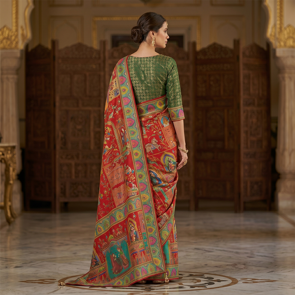 Rajwadi Rangmahal Heritage Saree