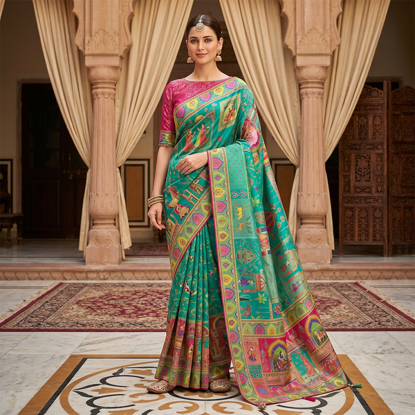 Rajwadi Rangmahal Heritage Saree