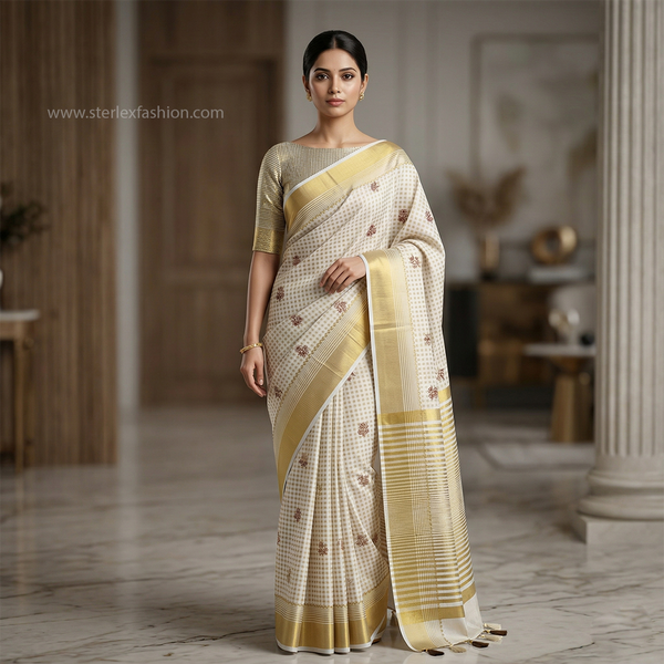 Kasavu Saree