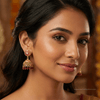 Golden Petal Jhumka