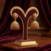 Golden Petal Jhumka