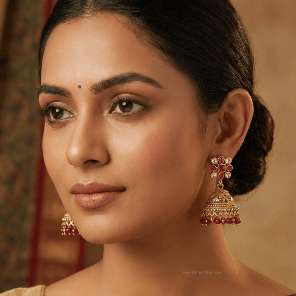 Golden Keshavi Jhumki