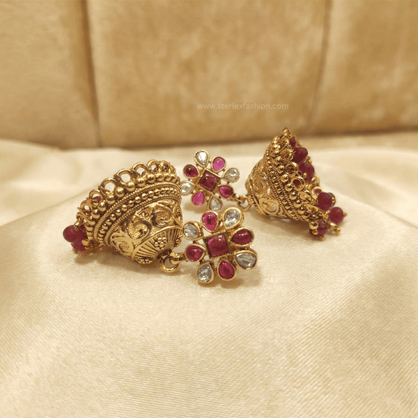 Golden Keshavi Jhumki