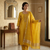 Sunlit Mustard Elegance Rayon Suit Set