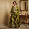 Olive Grace Printed Cotton Anarkali Set