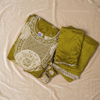 Olive Grace Printed Cotton Anarkali Set