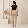 high-rise straight fit trousers