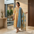 Sunshine Mustard Teal Printed Cotton Anarkali Set
