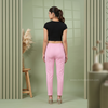 high-rise straight fit trousers