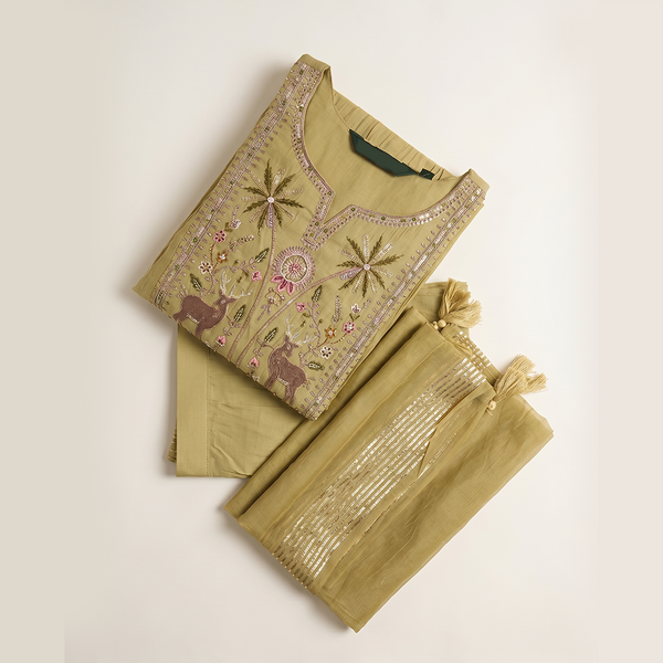 Mustard Meher Anarkali Set