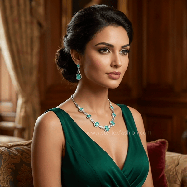 Royal Miraje AD Necklace Set