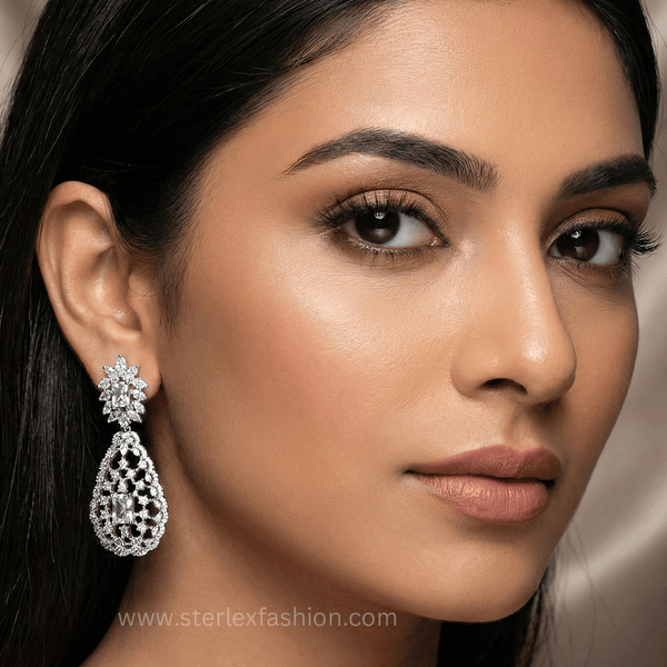 White Bloom Earrings