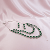 Twinkle Green AD Necklace