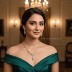 Royal Amara Gold AD Necklace