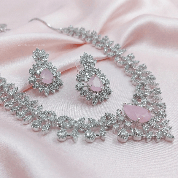 Rose Bloom AD Necklace Set