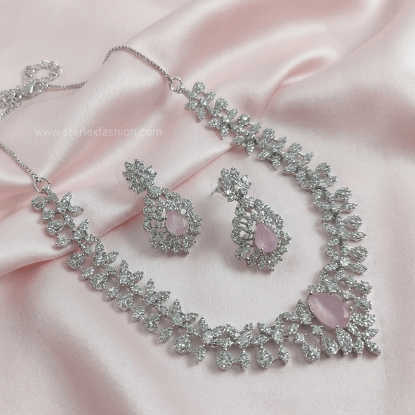 Rose Bloom AD Necklace Set