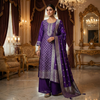 Royal Violet Zari Suit Set