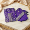 Royal Violet Zari Suit Set