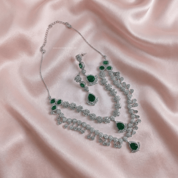 Green Dewdrop AD Necklace