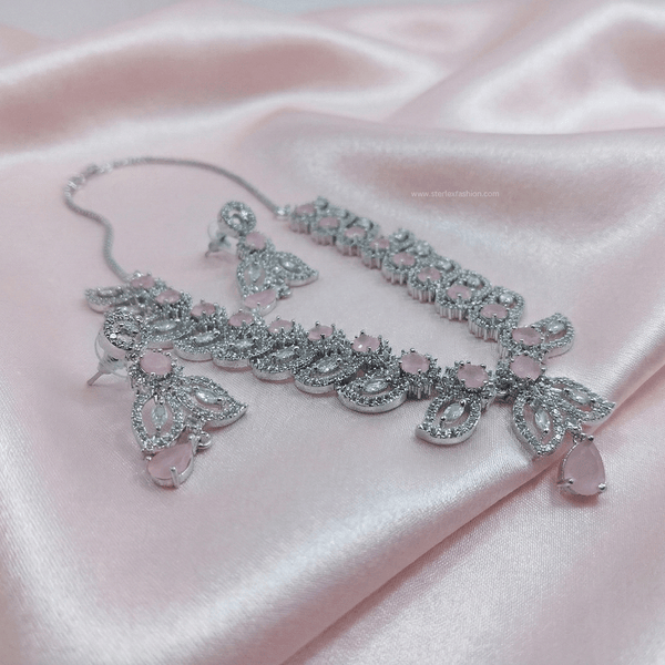 Pink Aura AD Necklace