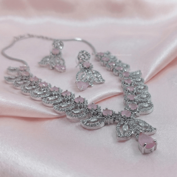 Pink Aura AD Necklace