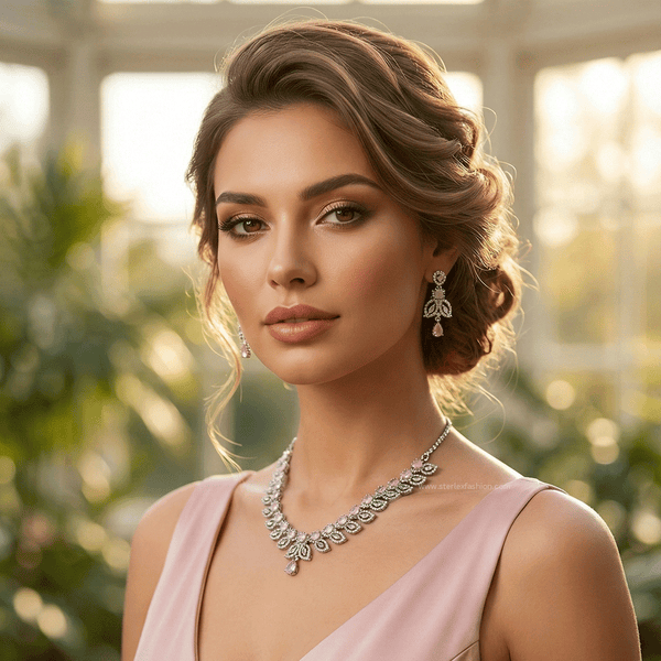 Pink Aura AD Necklace