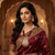 Maroon Pearl Kundan Haar