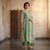 Sage Green Embroidered Anarkali Suit Set with Dupatta