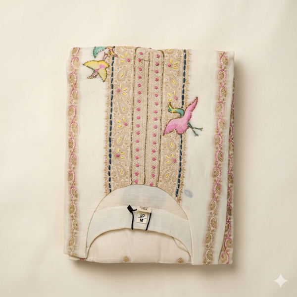 Eira Ivory Suit Set with Dupatta