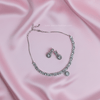 Elara Crystal White Necklace Set