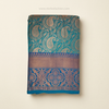 Turquoise Blue & Magenta Woven Banarasi Saree