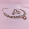 Elara Blush Rose Necklace Set