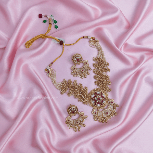 Shahi Gulab Kundan Necklace Set