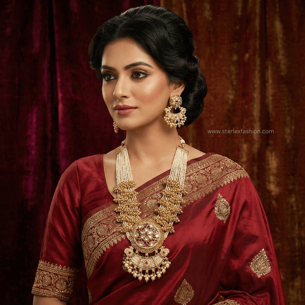 Shahi Gulab Kundan Necklace Set
