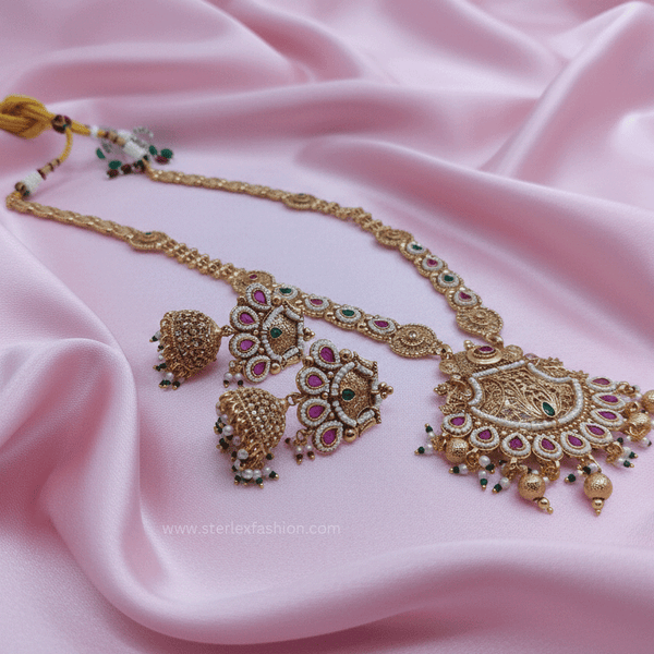 Noorani Pink Emerald Haar