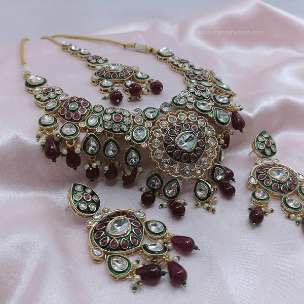 Nazakat Ruby Pearl Set