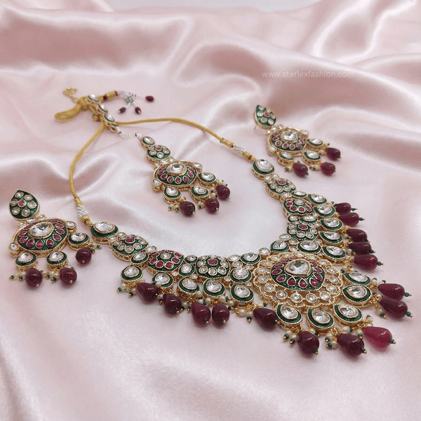 Nazakat Ruby Pearl Set