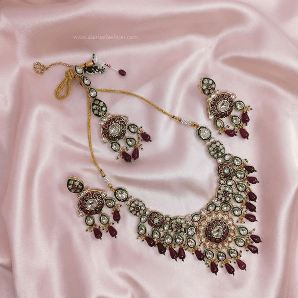 Nazakat Ruby Pearl Set