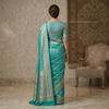 Aqua Green Silver Zari Kanjivaram Silk Saree