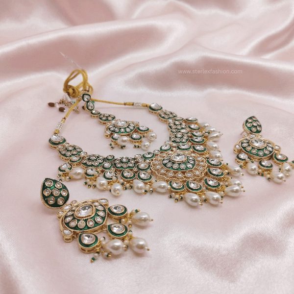 Nazakat White Pearl Set