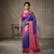 Royal Blue & Magenta Banarasi Silk Saree