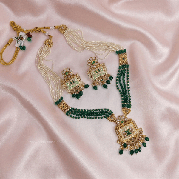 Royal Mehndi Pearl Kundan Set