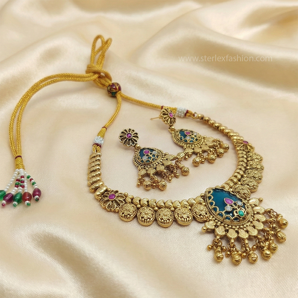 Neelkamal Antique Kundan Set