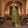 Mehreen Olive Zari Embroidered Suit Set